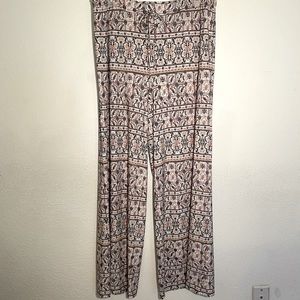 Cato Womens patterned palazzo pants.